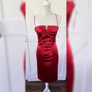 NWT Nicole Miller red bodycon cocktail dress